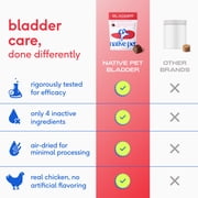 Native Pet Bladder Chews for Dogs, Urinary & Bladder Support with Cranberry for UTI and Kidney Health, 30ct