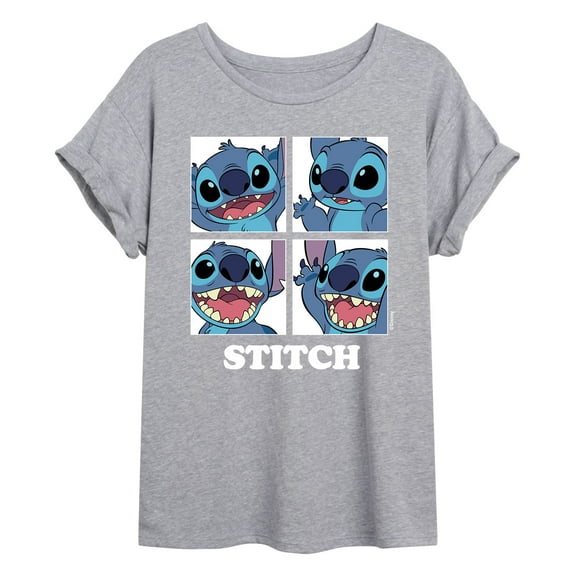 Lilo & Stitch - Stitch Blocks - Women's Oversized T-Shirt