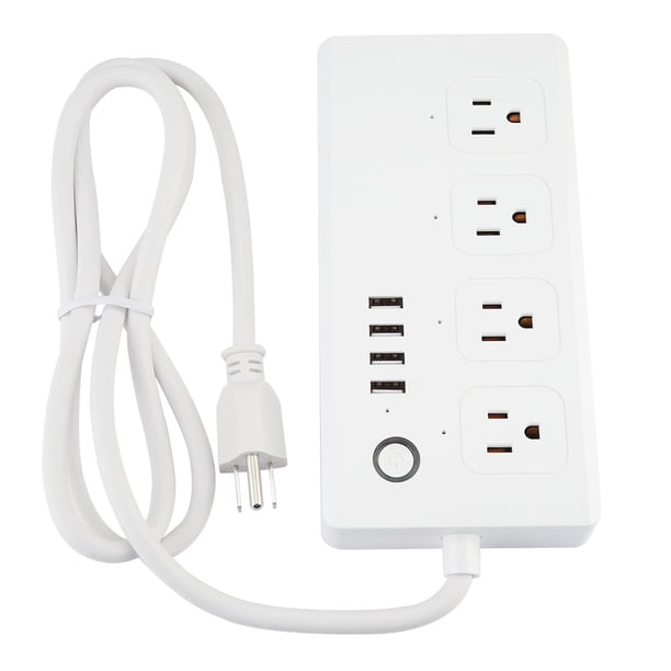 4AC + 4USB toma de corriente enchufe WiFi aplicación Control remoto ...