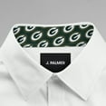 thumbnail image 5 of Men's J. Palmer White Green Bay Packers Man-In-Motion Long Sleeve Button-Up Dress Shirt, 5 of 6