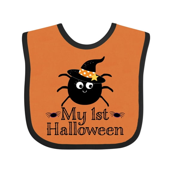 Inktastic My 1st Halloween Witch Spider Boys or Girls Baby Bib