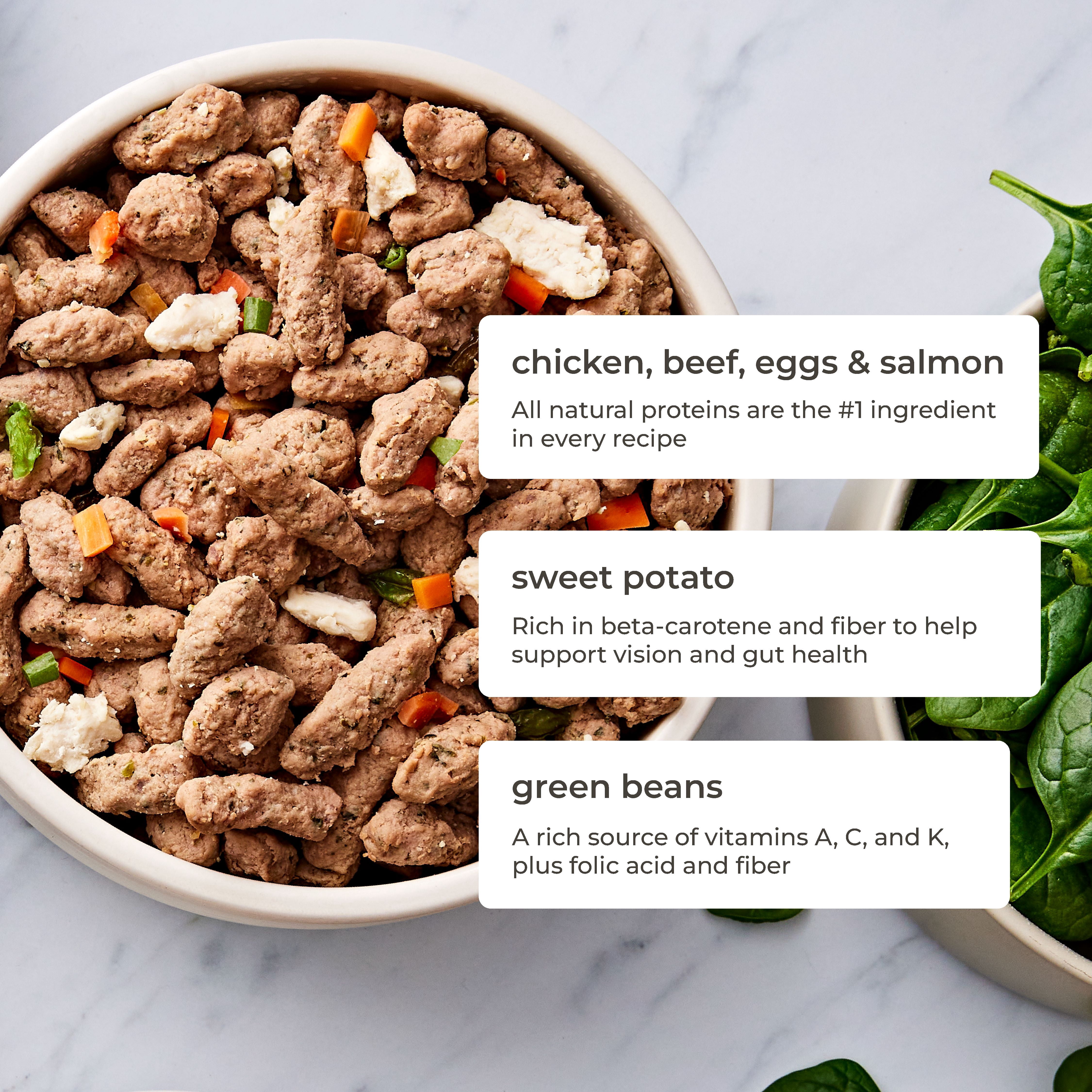(3 pack) Freshpet Fresh Dog Food, Multi-Protein Recipe, Freshly Roasted Meals, 3 lb.