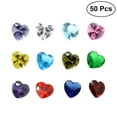 thumbnail image 2 of Dytern Party 50pcs Heart Shaped Jewel Gems for Arts Crafts Themed Party Decoration Accessories Children Activities, 2 of 3