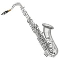thumbnail image 3 of Mendini by Cecilio Tenor Saxophone, L+92D B Flat, Case, Tuner, Mouthpiece, Nickel, 3 of 4