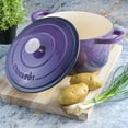 thumbnail image 5 of Artisan Round Enameled Cast Iron Dutch Oven, -Quart, Lavender, 5 of 8
