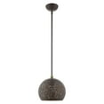 thumbnail image 6 of 49181-07 Livex Lighting Charlton - 1 Light Pendant in Contemporary Style - 9.88 Inches wide by 18.75 Inches high-Bronze Finish    -Traditional, 6 of 8