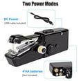 thumbnail image 4 of APPLAYERR Portable Black Sewing Machine Complete Kit USB Battery Powered Dual Speed Metal Plastic Construction Lightweight One Hand, 4 of 8