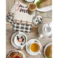 thumbnail image 4 of Spring Flowers Kitchen Dish Towels for Drying Dishes Set of 2, Vintage Watercolor Black Plaid on Linen Waffle Weave Microfiber Hand Tea Bathroom Towels Quick Dry & Absorbent Towel 15.7x23.6, 4 of 7