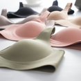 thumbnail image 4 of Ropa interior de látex sin costuras para mujer, sujetador push up ajustable con aro de acero francés sexy y pequeño en el pecho, 4 of 4