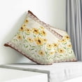 thumbnail image 3 of Spring Floral Pillow Covers 26x26 Inch Decorative Throw Pillow Cover, Vintage Pastoral Flowers Retro Art Sofa Pillowcases Accent Cushion Case Home Decor Bedroom Living Room, 3 of 6