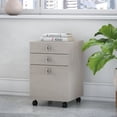 thumbnail image 7 of Echo 3 Drawer Mobile File Cabinet in Gray Sand - Engineered Wood, 7 of 7
