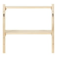 thumbnail image 5 of Kate and Laurel Meridien Modern Wood Shelves, 24 x 8 x 24, Natural Poplar, Transitional Two Tier Wall Shelf for Storage and Display, 5 of 7