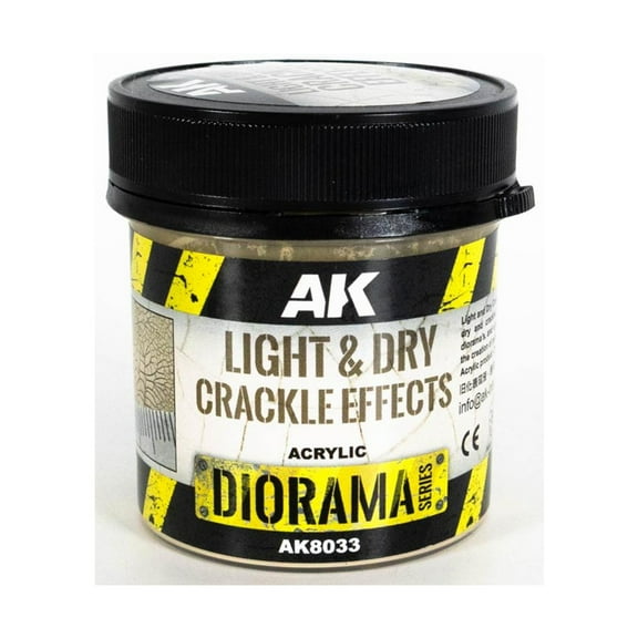AK-Interactive Light & Dry Crackle Effects - 100ml (Acrylic) New