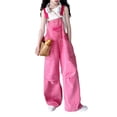 thumbnail image 6 of Otqutp Girls Loose Fit Denim Overalls Stretch Straight Leg Jeans Regular Fit Bib Jean Jumpsuits with Pockets Comfy Fashion Pants, 6 of 6