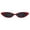 Red Black, variant on Girls Kid Size Narrow Oval Cat Eye Plastic Retro Mod Sunglasses White Black