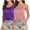 Black, variant on QUINDOS Womens Tank Tops Casual 2 Pack Summer Womens Camisoles Sleeveless Strap MultiPack Crew Neck Cami Tops Solid Color Loose Fit Undershirts
