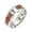 Cross, variant on Unisex Stainless Steel Ring Wood Inlay Tree Of Life Cross Skull Freemason Design Half Circle Gift Travel Bonus
