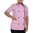 thumbnail image 1 of Filipina Chef Mujer Rosa Pastel Con Negro En Poliéster Mc, 1 of 5