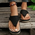 thumbnail image 6 of Abomasnow Sandals for Women 2025 Summer Orthopedic Arch Support Wedge Slip on Sandals Casual Beach Walking Wedges Flip Flops, 6 of 8