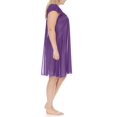 thumbnail image 4 of EZI Nightgowns for Women - Soft & Breathable Satin Night Gowns for Adult Women - Medium to Plus Size Womens Sleep Shirts - Knee-Length Nightgown, 4 of 9