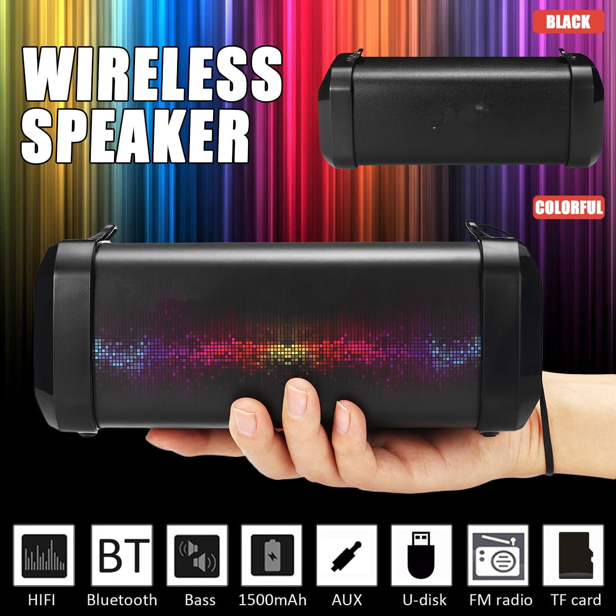 outdoor surround portable bluetooth speaker