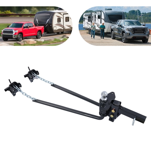 1000lbs Weight Distribution Hitch, Trailer Hitch, Black Trailer Hitch Device