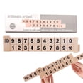 thumbnail image 2 of Wooden Math Arithmetic Addition Subtract Learning Ruler Wooden Math Arithmetic 1-10 Addition Subtract Learning Ruler Scientific Rail Design Ruler Kids Education Toys Children Gifts, 2 of 8