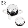 thumbnail image 3 of Interruptor de control de temperatura Uxcell Termostato 75掳C 10A N.O 5 Paquete, 3 of 5