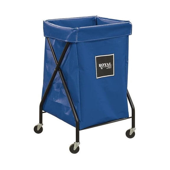Royal Basket Trucks X-Frame Cart,6 Bu,Blue Vinyl G06-BBX-XFA-3ONN