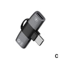 thumbnail image 1 of Wbxfbo Dual Type-c Adapter Splitter to Double Type C Jack AUX Audio Headphone Adapter,, 1 of 7