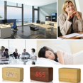 thumbnail image 4 of LED Digital Electronic Alarm Clock Backlight With Calendar Voice Control Mute, 4 of 6
