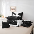 thumbnail image 6 of Homewish Teens Sport Soccer 7-Piece Twin Bedding Sets,Graffiti Splash Bedding Comforter Set,Black White Breathable Sheet Sets,Lightweight Room Decor,Reversible, 6 of 8