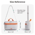 thumbnail image 6 of BAGSMART Crossbody Bag, Shoulder Handbag with Adjustable Straps for Everyday Carry, Casual, Travel, Black, 6 of 6