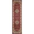 thumbnail image 4 of SAFAVIEH Lyndhurst Gabriella Traditional Bordered Runner Rug, Red/Ivory, 2'3" x 8', 4 of 10