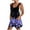 Purple, variant on Hyknon Rompers for Women Summer Fashion Suspender Sleeveless Jumpsuits with Pockets Casual Floral Printed Loose Fit Comfortable Jumpsuits Shorts