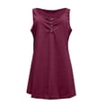 thumbnail image 5 of KBZDBZC Tank Top Womens Basic Sexy Summer Sleeveless Shirts Button Down Camis Tank Tops Women's Summer Tops Women Tops Womens Tops(Red,XL), 5 of 6