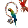 thumbnail image 2 of Bird Perch,Round Circle Climbing Rings Bird Toy Bird Cotton Rope Swing Smooth Operation, 2 of 13
