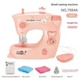 thumbnail image 1 of Mini Sewing Machine Portable Handheld Stitch Sew Needlework Cordless Clothes Fabrics Hand Sewing Machines Accessories Green, 1 of 8