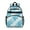 Blue Marble Gold, variant on Blue and Gold Marble Shimmer Streaks Pattern Backpack for School,Cute School Bag,Schoolbag with Adjustable Shoulder Straps & Padded Back,15.25"x11.5"x5.25"