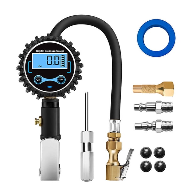 Medidor de presión de neumáticos TPMS portátil para automóvil con boquilla