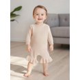 thumbnail image 6 of Miaouyo Infant Baby Girls Knit Fall Romper 0 3 6 9 12 Months Long Sleeve Crew Neck Solid Fall Jumpsuit Sweater, 6 of 9