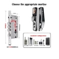 thumbnail image 2 of Full Automatic TUYA APP 3D Recognition Smart Door Lock Finrprint Password Outdoor Waterproof 6068 Intellint Door Locks ,Smart and Convenient, 2 of 7