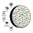thumbnail image 4 of Naloa Cute Transport PVC Leather Spare Tire Wheel Cover for Car Truck SUV Camper Trailer Universal Fit many size16 inch, 4 of 6