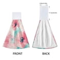thumbnail image 4 of BZSMCE Hanging Hand Towels Fashion Poppy Splash Pattern 2-Pack - Velcro Style Bathroom Kitchen Towels, 4 of 7