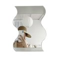 thumbnail image 1 of Irregular Aesthetic Makeup Mirror Wave-shape Desk Acrylic Mirror, 1 of 9