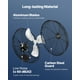 thumbnail image 5 of Ventilador de pared industrial VEVOR de 18 pulgadas, ventilador interior de alta velocidad de 4000 CFM con 3 velocidades, potente motor para garaje con aspas de aluminio para taller, almacen, 5 of 9