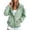 Light Green, variant on Zip Up Hoodie Women Long Sleeve Zipper and Snap Button Closure Loose Hooded Sweatshirt with Pockets Fall Casual Jacket