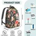 thumbnail image 5 of Pioneer Flower Backpack for School,Cute School Bag,Schoolbag with Adjustable Shoulder Straps & Padded Back,16.9 Inch, 5 of 5
