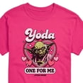 thumbnail image 2 of Star Wars - Valentine Yoda One For Me - Men's Short Sleeve Graphic T-Shirt, 2 of 4