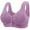 Purple, variant on Gymayou Women Wireless Front Button Vest Bra Full Coverage Comfort Lingerie Wide Non-Slip Strap Easy Front Snap Sleep Underwear Beige 36